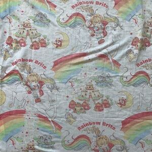 1983 Vintage Rainbow Brite Twin Fitted Sheet